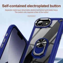 Apple iPhone 17e / 16e TPU + PC Hülle Linsenschutz Ringhalter Schwarz ^ Wigento Sale