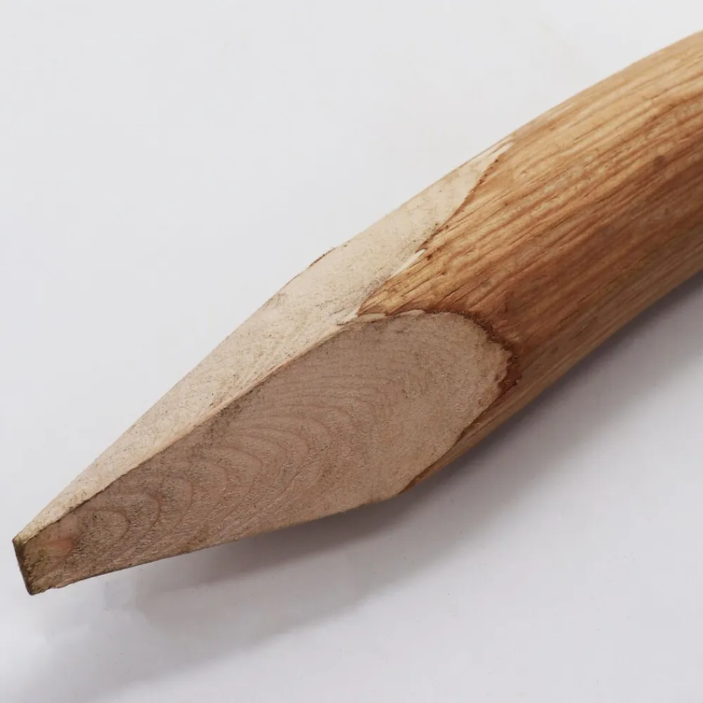 Aquagart 25 Holzpfosten für Staketenzaun 1,05m I Durchmesser 5-6cm I Zaunpfosten aus Haselnuss I Zaun-Pfahl
