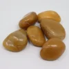 40kg Polierter Kiesel Flusskiesel Kieselsteine Gartenkies Zierkies gelb ^ Aquagart Outlet