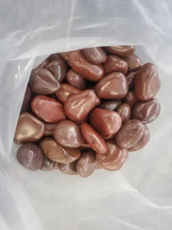 40kg Polierter Kiesel Flusskiesel Kieselsteine Gartenkies Zierkies rot ^ Aquagart Discount
