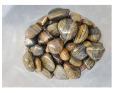 Aquagart 140kg Polierter Kiesel Glanzkies Flusskiesel Kieselsteine Gartenkies Zierkies #