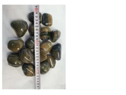 160kg Polierter Kiesel Glanzkies Flusskiesel Kieselsteine Gartenkies Zierkies # ^ Aquagart New