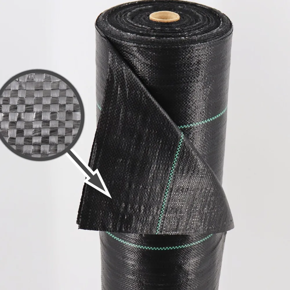 112m² Bodengewebe Unkrautfolie Mulchfolie 100g 2m breit ^ Aquagart