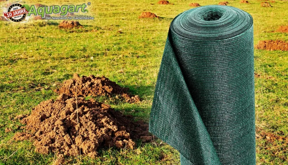 Aquagart 20m² Maulwurfnetz Maulwurfsperre Maulwurfgitter 150g 2m breit Discount
