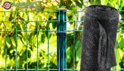60m Schattiernetz Zaunblende Tennisblende Windschutznetz Sichtschutzzaun 90g 2m ^ Aquagart Online