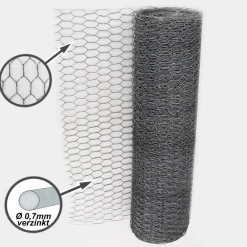 20m Sechseckgeflecht Hühnerzaun Kaninchendraht Hasengitter Hasendraht 50cm ^ Aquagart Clearance