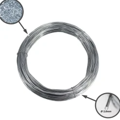 Aquagart 125m Spanndraht 3,0mm für Wildzaun Forstzaun Weidezaun Knotengeflecht Sale