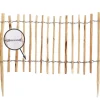30m Staketenzaun Rollboarder 60cm hoch Lattenabstand 4-6cm Gartenzaun aus Haselnuss Holzzaun ^ Aquagart Outlet