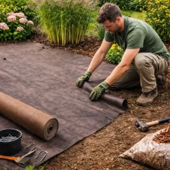 Aquagart 125m x 1m Unkrautvlies 125g/m² Braun – 25 Jahre Garantie, Gartenvlies, wasserdurchlässig & reißfest Sale
