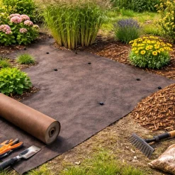 Aquagart 125m x 1m Unkrautvlies 125g/m² Braun – 25 Jahre Garantie, Gartenvlies, wasserdurchlässig & reißfest Sale