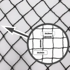 Teichnetz 8m x 4m schwarz Fischteichnetz Laubnetz Netz Vogelschutznetz robust ^ Aquagart New