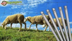 20 W-Profil Zaunanker Erdanker für Wildzaun Forstzaun Weidezaun 50cm ^ Aquagart Clearance