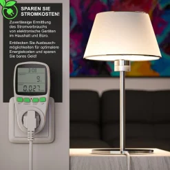 Arendo Stromkostenmessgerät zur effektiven Kostenüberwachung Energiekostenmessgerät Sale