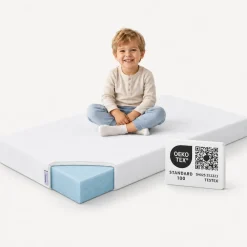Arensberger Kindermatratze Babymatratze NORA | 70x140cm | Bezug waschbar & abnehmbar | punktelastischer Gelschaum | Jugendmatratze, allergikerfreundlich premium Bezug Discount