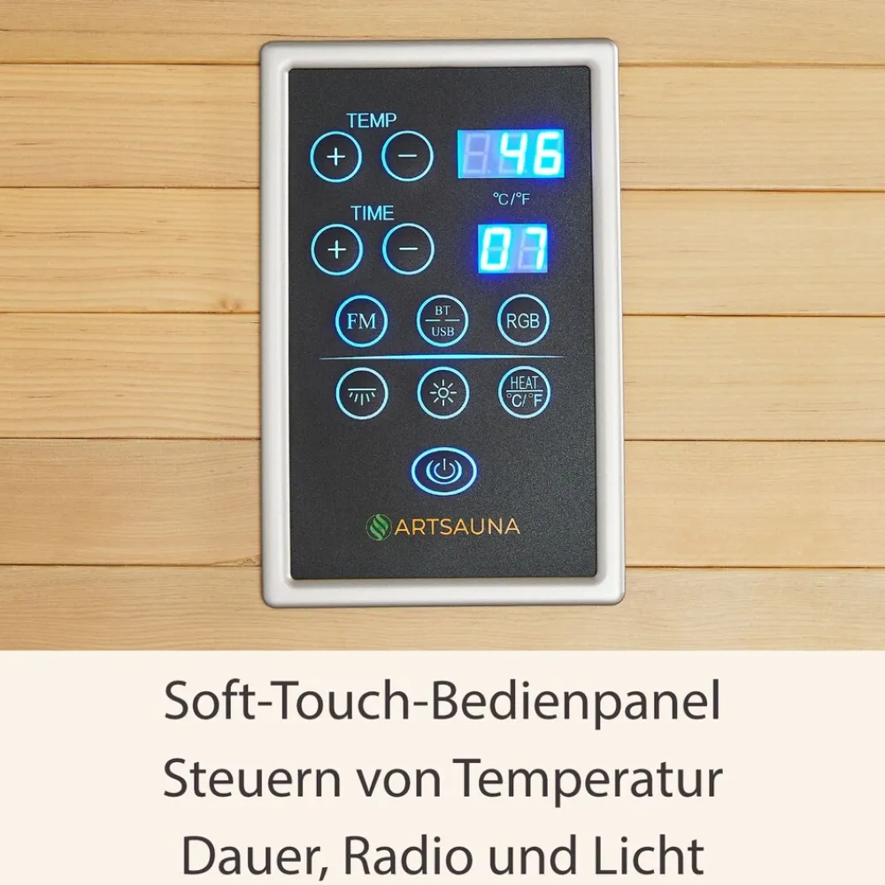 Artsauna Infrarotkabine Kiruna120 Dual Technologie – 5 Vollspektrumstrahler & 3 Flächenstrahler Online