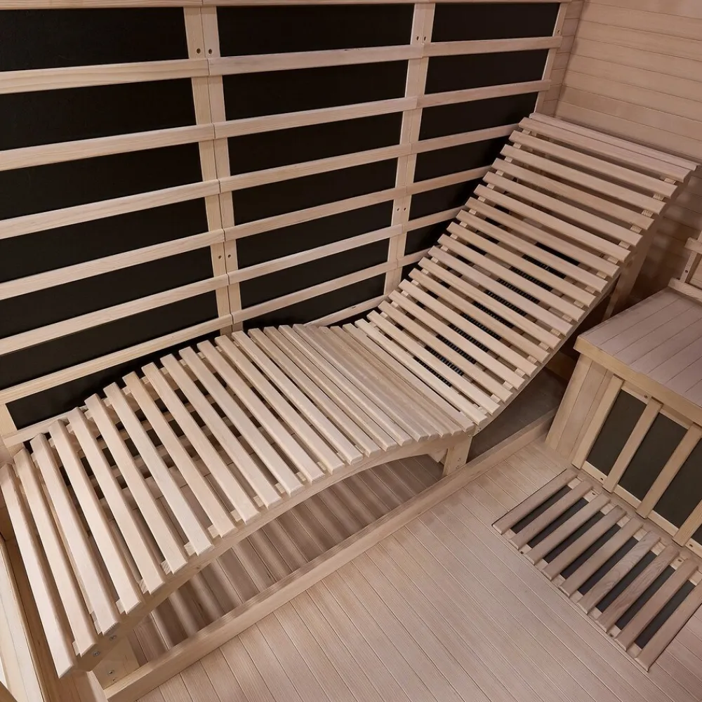 Artsauna Infrarotkabine Wärmekabine Kolding mit Triplex-Heizsystem & Hemlockholz Hot