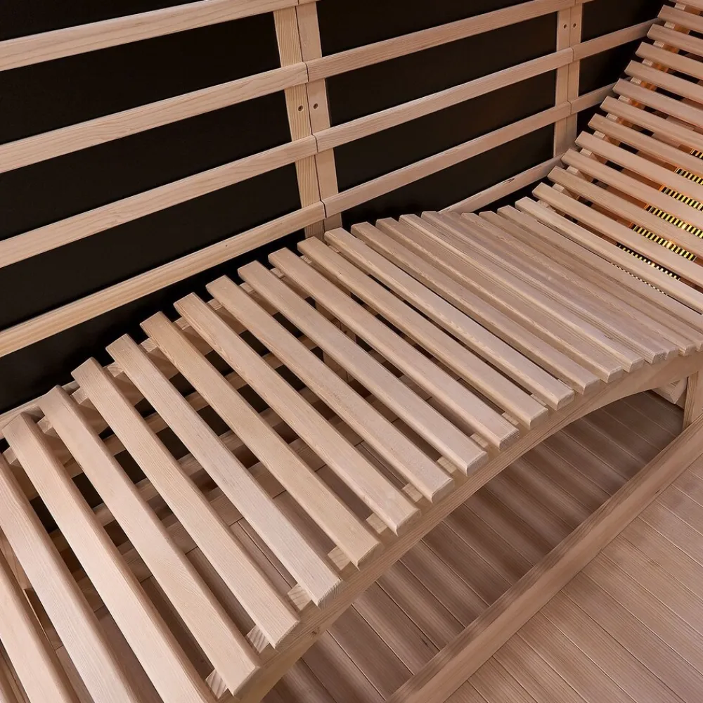 Artsauna Infrarotkabine Wärmekabine Kolding mit Triplex-Heizsystem & Hemlockholz Hot