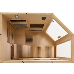 Artsauna Infrarotkabine Wärmekabine Kolding mit Triplex-Heizsystem & Hemlockholz Hot