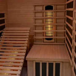 Artsauna Infrarotkabine Wärmekabine Kolding mit Triplex-Heizsystem & Hemlockholz Hot
