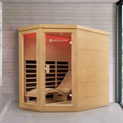 Artsauna Infrarotkabine Wärmekabine Kolding mit Triplex-Heizsystem & Hemlockholz Hot