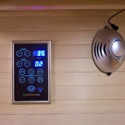 Artsauna Infrarotkabine Wärmekabine Kolding mit Triplex-Heizsystem & Hemlockholz Hot