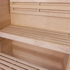 Artsauna Saunakabine Vantaa 120 mit Himalaya Salzstein - Indoor Sauna für 2 Personen, 3,5 kW Ofen, Glasfront Schwarz Online