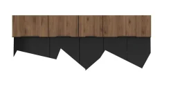 Küchen-Preisbombe Aufsatzschrank Hochschrank 60 cm Küche MONZA Okapi Nußbaum Küchenzeile Best