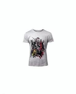 Difuzed Europe Avengers Inf. War T-Shirt -L- Charaktere, grau