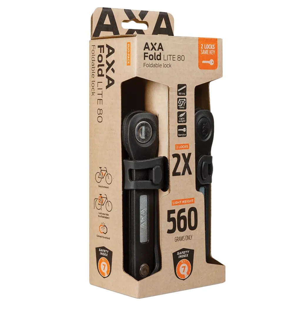 Faltschloss Fold Lite Duo 80 2er-Set ^ AXA Best