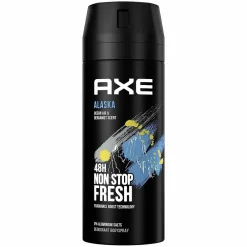 Axe Body Spray Alaska, Without Aluminum Salts, 150ml New