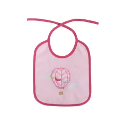 Babylatz-Set 7-teilig, einlagig, zum Binden, waschbar, ab Geburt rosa ^ Baby Care