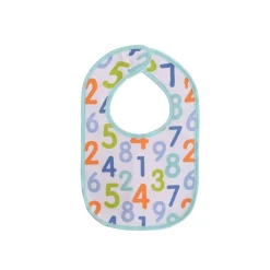 Baby Care Babylätzchen 3er Set Selbstverschluss einlagig, wasserdicht, Baumwolle blau Best