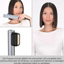 Babyliss AS6555E Air Wand Limited Edition Warmluftbürste (Anti-Frizz Technologie, Bürsten-Aufsatz, Volumen-Aufsatz, Fly-Away-Aufsatz, Aufbewahrungstasche, 3 Luftstrom- / 4 Temperaturstufen, Kaltstufe, 2,5m Salon-Kabel) Clearance