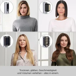 Babyliss AS6555E Air Wand Limited Edition Warmluftbürste (Anti-Frizz Technologie, Bürsten-Aufsatz, Volumen-Aufsatz, Fly-Away-Aufsatz, Aufbewahrungstasche, 3 Luftstrom- / 4 Temperaturstufen, Kaltstufe, 2,5m Salon-Kabel) Clearance