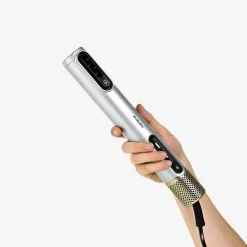 Babyliss AS6555E Air Wand Limited Edition Warmluftbürste (Anti-Frizz Technologie, Bürsten-Aufsatz, Volumen-Aufsatz, Fly-Away-Aufsatz, Aufbewahrungstasche, 3 Luftstrom- / 4 Temperaturstufen, Kaltstufe, 2,5m Salon-Kabel) Clearance