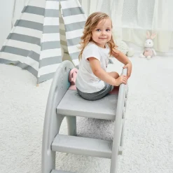 Baby Vivo Kinderrutsche / Rutsche - Elefant in Pink/Grau Online