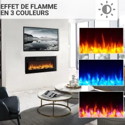 BALDERIA Elektrokamin Fiamma 40 - Einbaukamin mit Heizung 2000 W Online