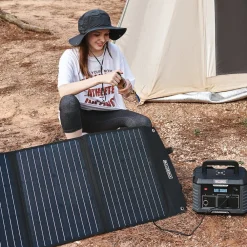 Power Set - Powerstation 500W mit faltbarem Solarpanel 60W ^ BALDERIA New