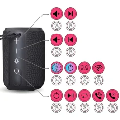 Soundbox Smart Fire - Lautsprecher mit Knistersound, schwarz ^ BALDERIA Hot