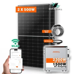 Diverse Balkonkraftwerk mit Jackery HomePower Ultra 2000 Speicher-Wechselrichter und 2x 500W Solarmodulen Best