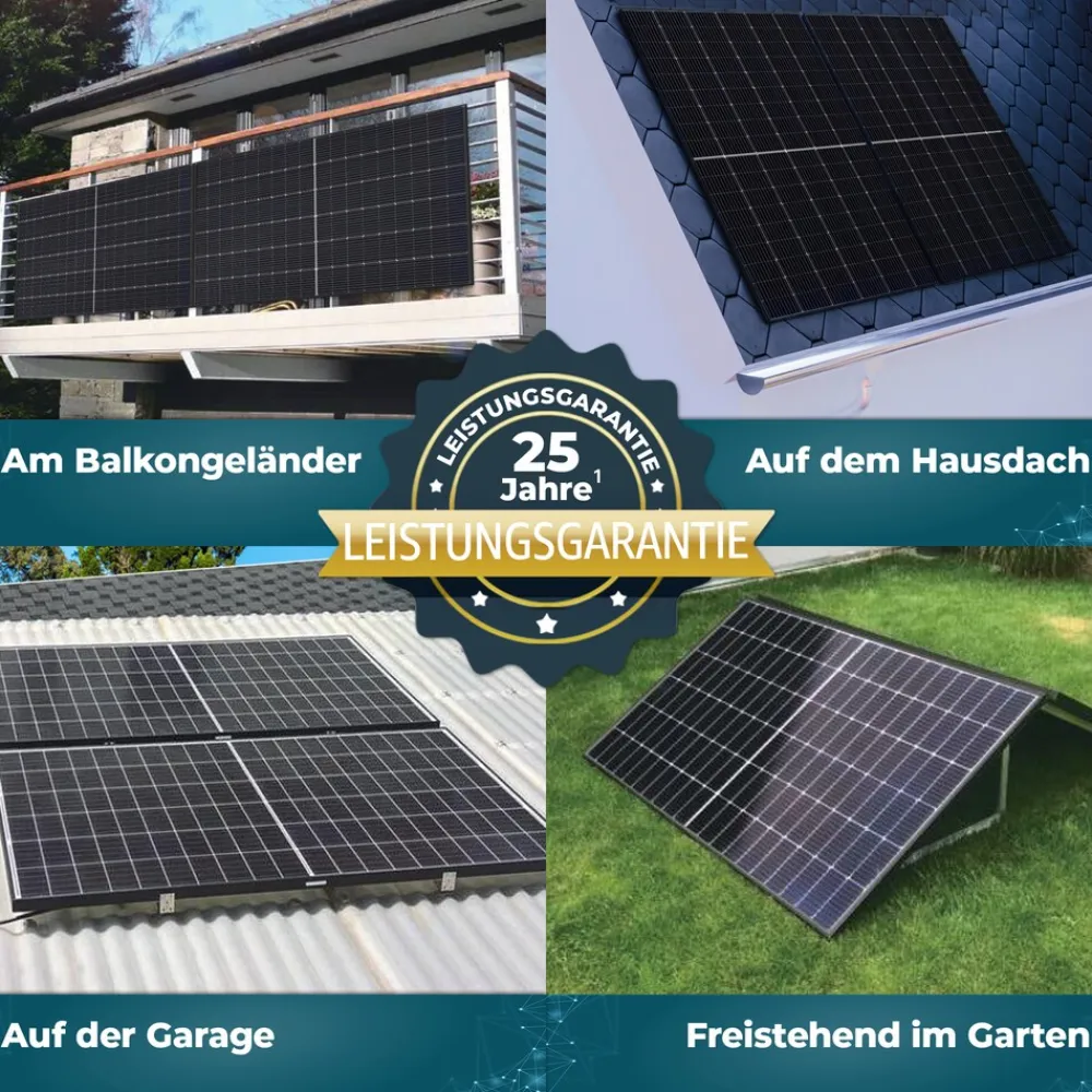 Veska Balkonkraftwerk 1000/800W Bifazial Photovoltaik Solaranlage WIFI Smarte Mini-PV Anlage Sale