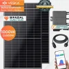 Veska Balkonkraftwerk 1000/600+800W upgradefähig Bifazial Photovoltaik Solaranlage WIFI Smarte Mini-PV Anlage Hot