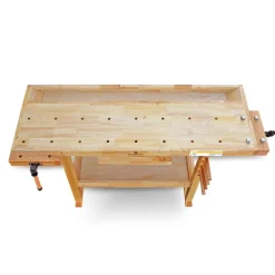 BAMATO Hobelbank WORK-1520 aus Massivholz Hot