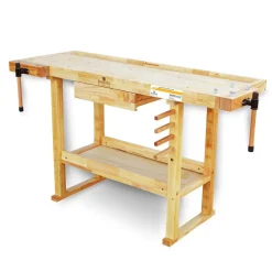 BAMATO Hobelbank WORK-1520 aus Massivholz Hot