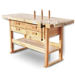 Hobelbank WORK-1640 aus Massivholz ^ BAMATO Online