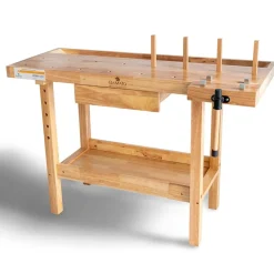 BAMATO Hobelbank WORK-1260 aus Massivholz New