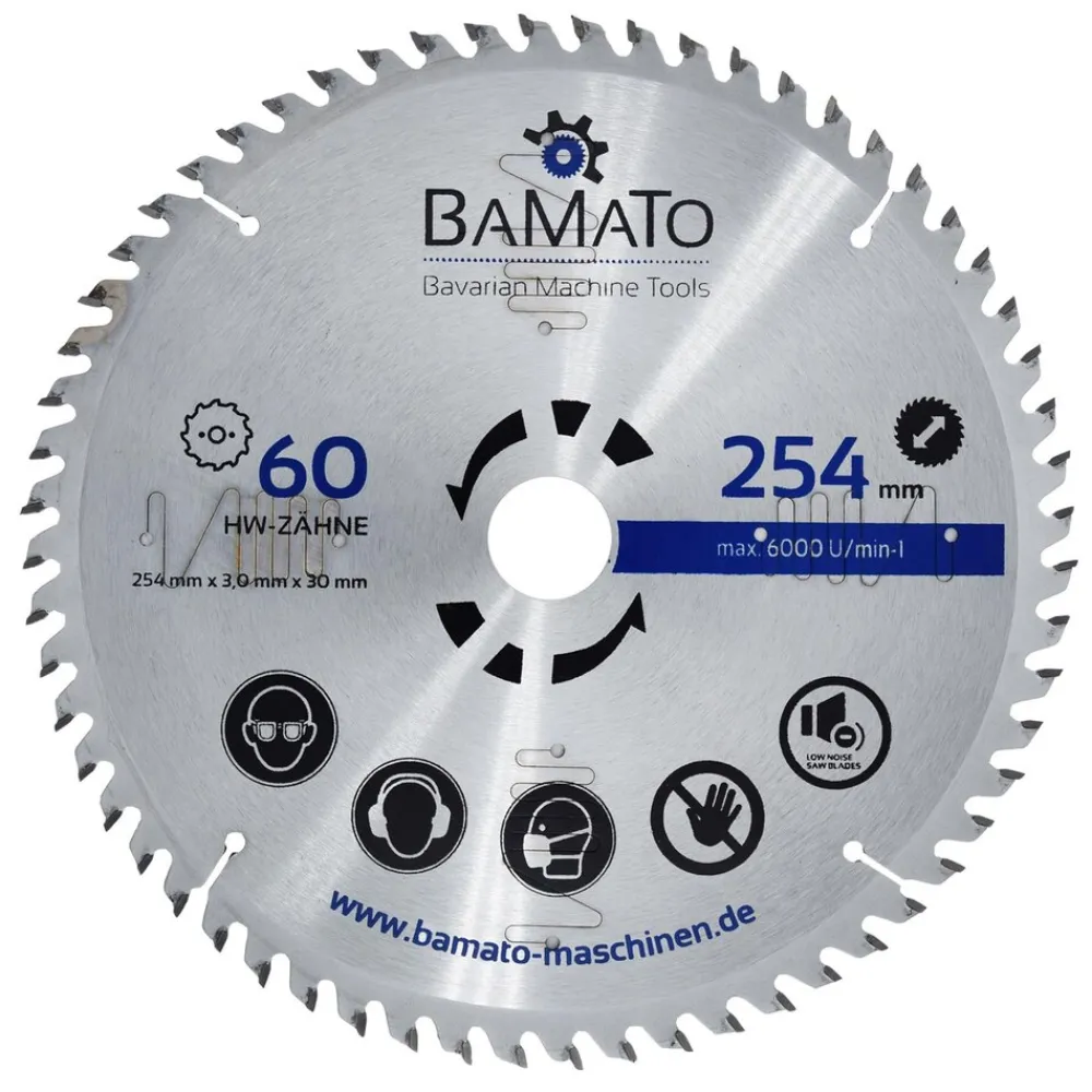 3-tlg HM-Kreissägeblattset SBS254SET ^ BAMATO Best