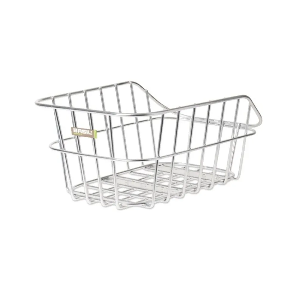 Basil Hinterradkorb "Cento Aluminium" silber Outlet