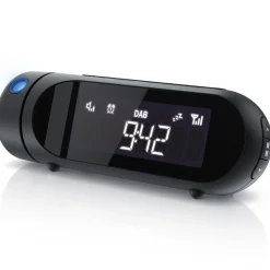 DAB+ Radiowecker mit Projektion - Küchenradio digital - FM und DAB/DAB + Radio mit je 20 Speicherplätzen - 16 Lautstärkestufen - Wecker ^ BEARWARE