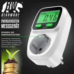 - Energiekostenmessgerät Stromkostenmessgerät Stromverbrauchszähler - Standby Verbrauchsmessung ab 0,2W - effektive Kostenüberwachung - 3680W ^ BEARWARE Discount
